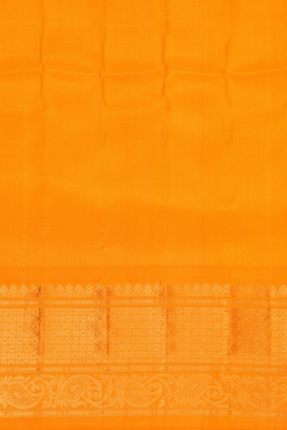 Image of Gadwal Silk Kattam Sea Blue Saree